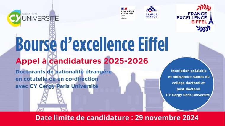 Bourse d'excellence Eiffel 2025-2026 